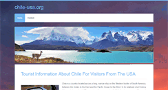 Desktop Screenshot of chile-usa.org